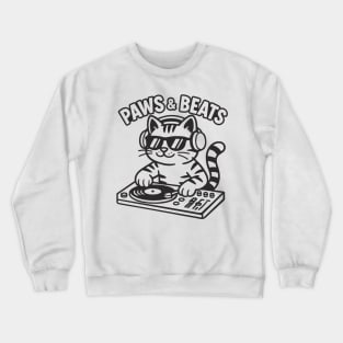 Dj Cat outline Crewneck Sweatshirt
